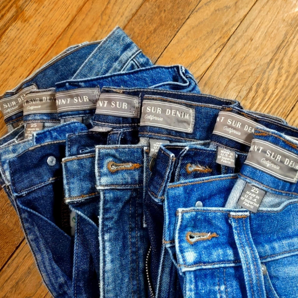 J. Crew Point Sur Jeans size 25 EUC LOT 1 of 2 , 7 pairs